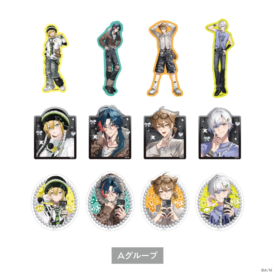 #HYPE-ME ランダムステッカー Aグループの公式商品・案内画像