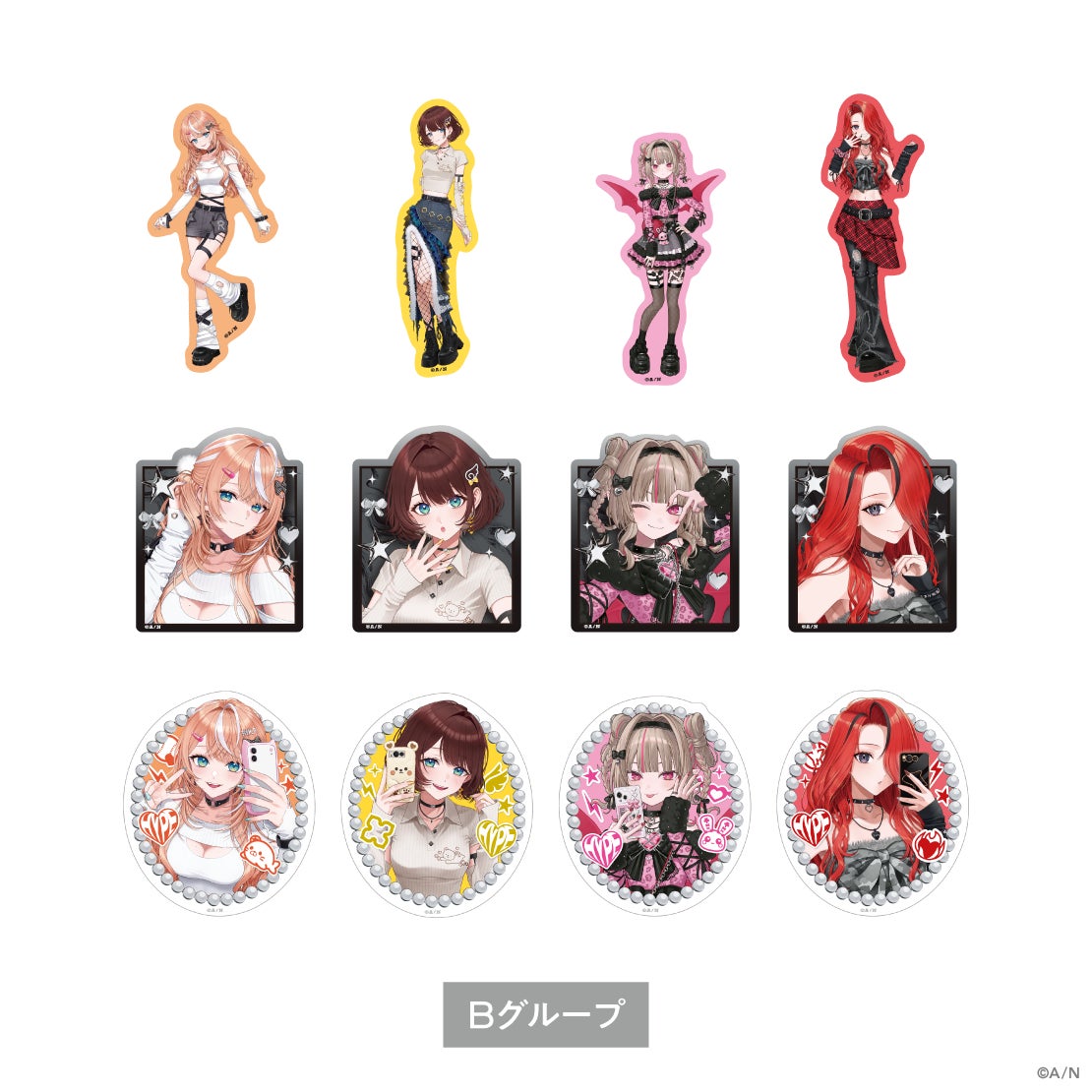 #HYPE-ME ランダムステッカー Bグループの公式商品・案内画像