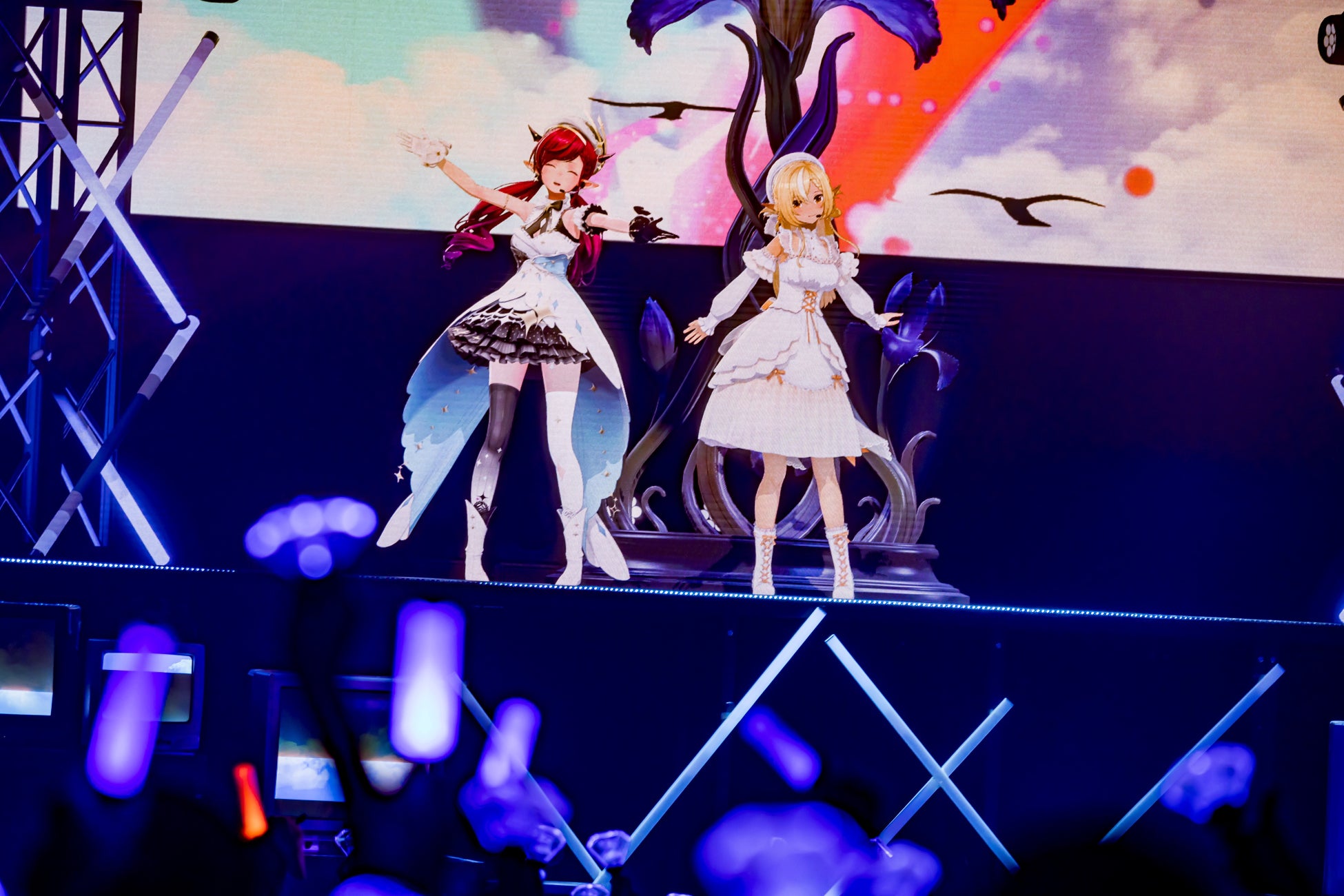 不知火フレアとの共演場面