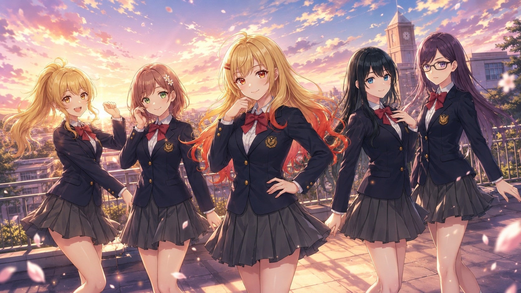 IDOL:UnderCodeの説明に添えられた公式キャラクタービジュアル。作品の場面を、現実の学校生活や出演者の私生活の記録として扱わない。
