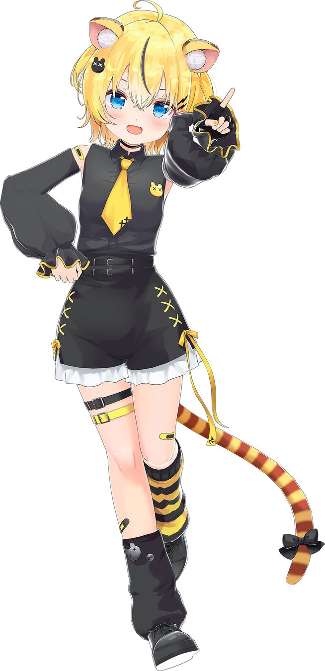 運営公式発表で配布された小日向千虎のプロフィール画像。活動名と同じ発表の人物を確認するために掲載。
